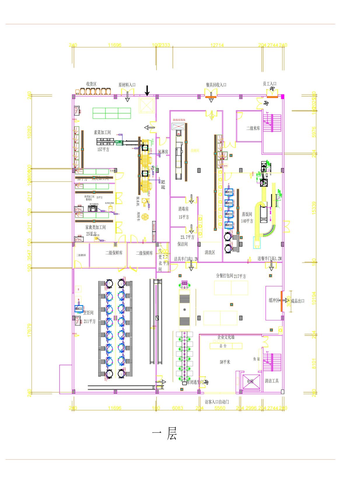 食品加工平面布置圖1（蘇州）